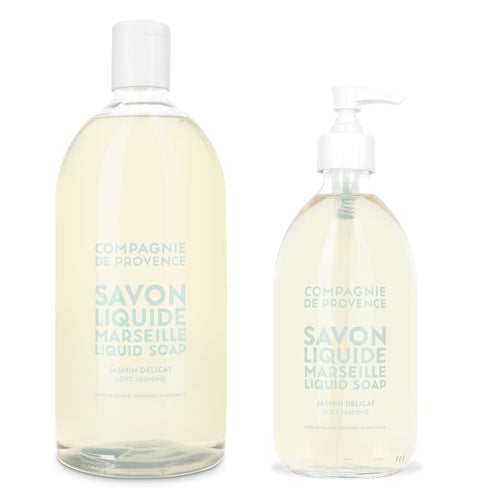 Liquid Marseille Soap & Refill Set - Soft Jasmine