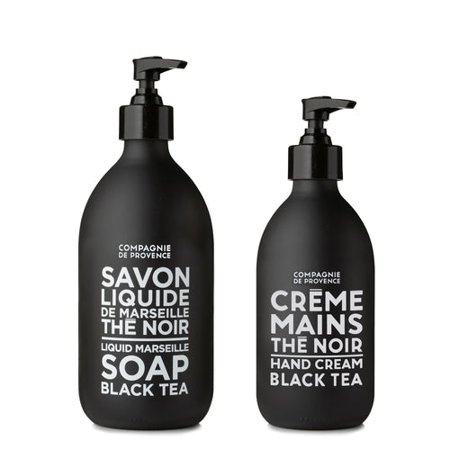 Liquid Marseille Soap & Hand Cream Set - Black Tea