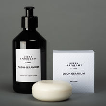 Load image into Gallery viewer, Oudh Geranium Hand &amp; Body Lotion