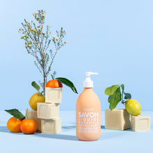 Load image into Gallery viewer, Exfoliating Liquid Marseille Soap &amp; Refill Set - Sparkling Citrus