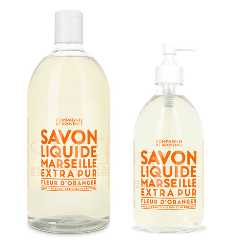 Liquid Marseille Soap & Refill Set - Orange Blossom