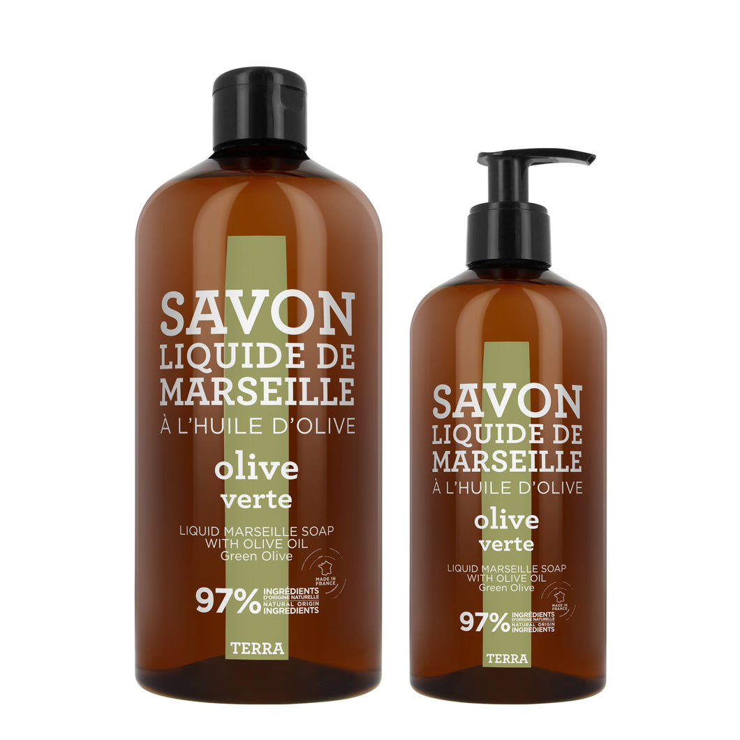 Liquid Soap & Refill - Green Olive