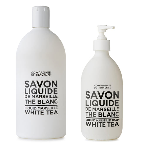 Liquid Marseille Soap & Refill Set - White Tea