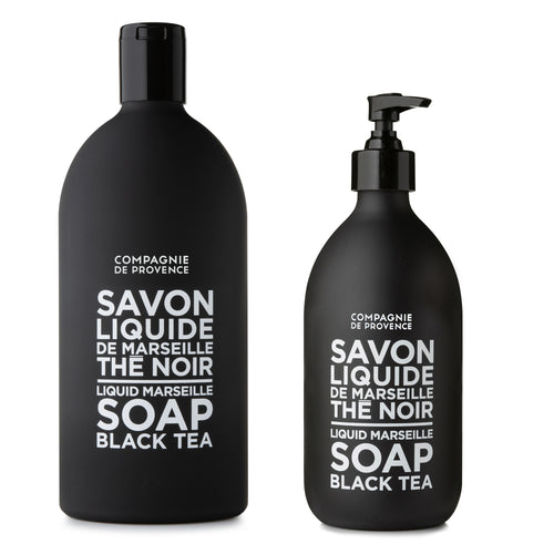 Liquid Marseille Soap & Refill Set - Black Tea