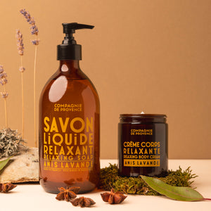 Relaxing Liquid Marseille Soap & Refill Set - Anise Lavender