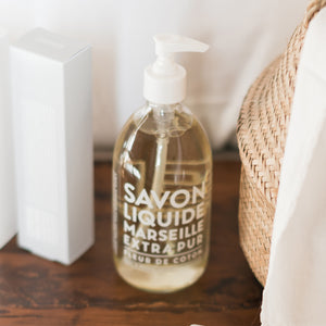 Liquid Marseille Soap & Refill Set - Cotton Flower