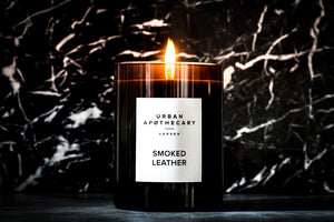 Smoked Leather Mini Candle