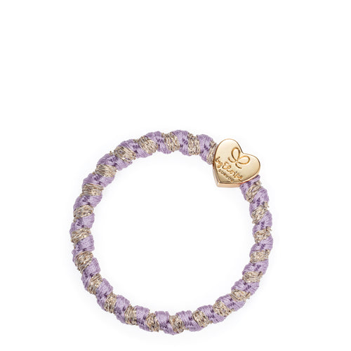 Woven Gold Heart - Lavender